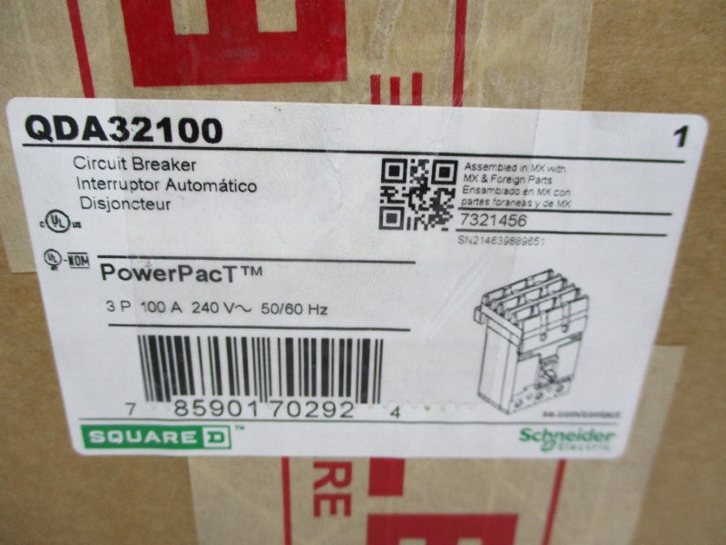 SQUARE D QDA32100 240V 100A (GREEN) NSMP