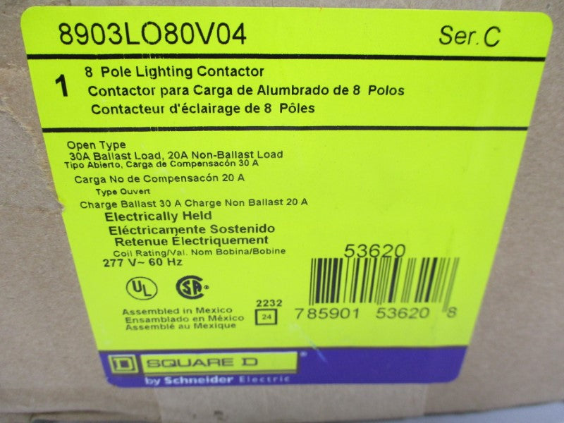 SQUARE D 8903LO80V04 SER. C 277V 30A NSFS