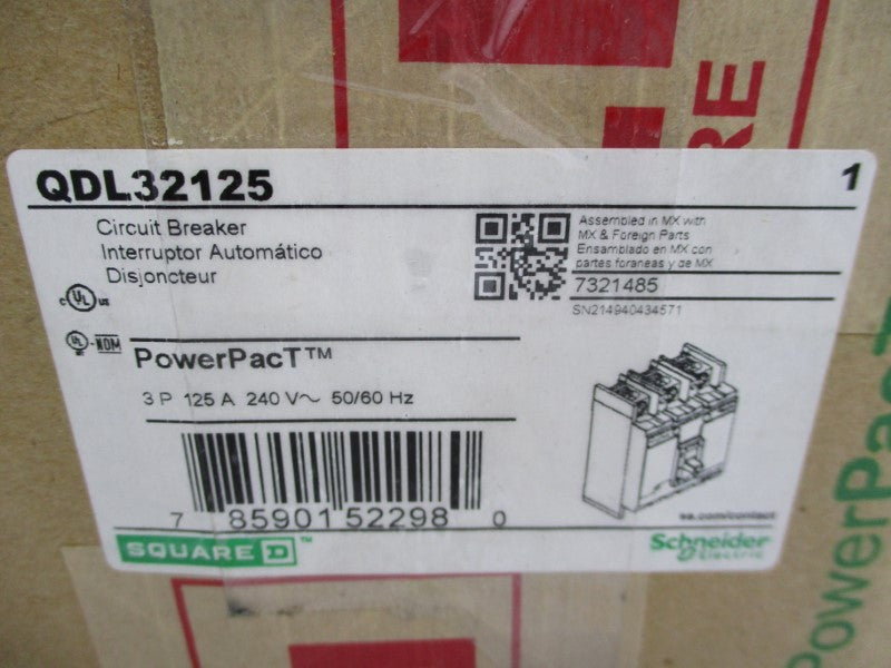 SQUARE D QDL32125 240V 125A (GREEN) NSMP