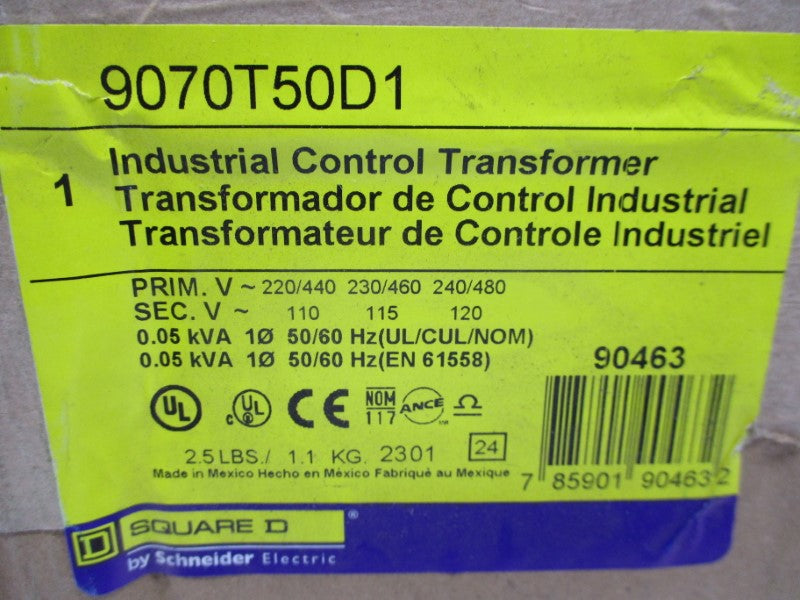 SQUARE D 9070T50D1 240-480V NSFS