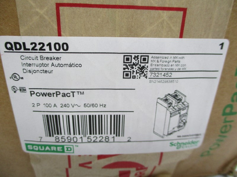 SQUARE D QDL22100 240V 100A (GREEN) NSMP