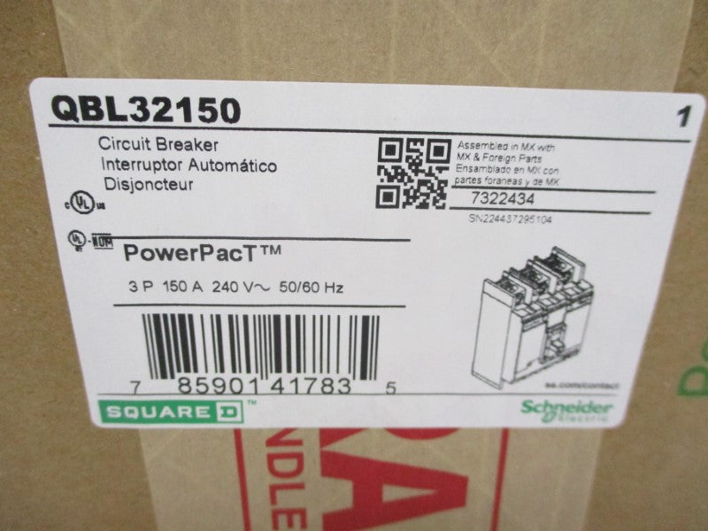 SCHNEIDER ELECTRIC QBL32150 240V 150A NSFS