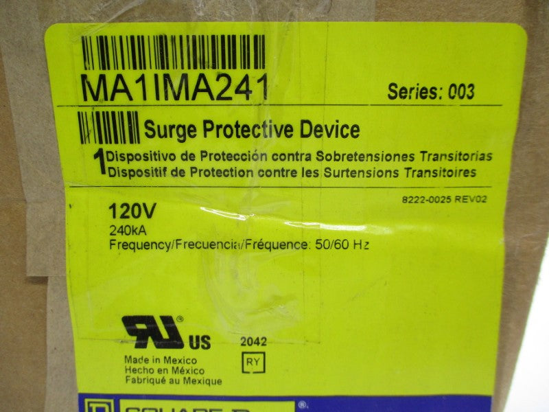 SQUARE D MA1IMA241 SER. 003 120V NSMP