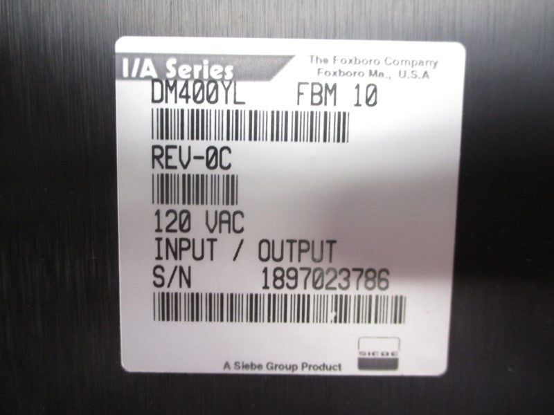 FOXBORO DM400YL REV. 0C 120VAC NSNP