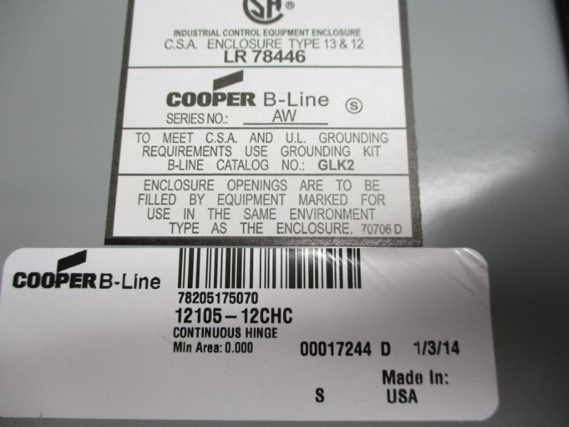 COOPER 12105-12CHC NSNP