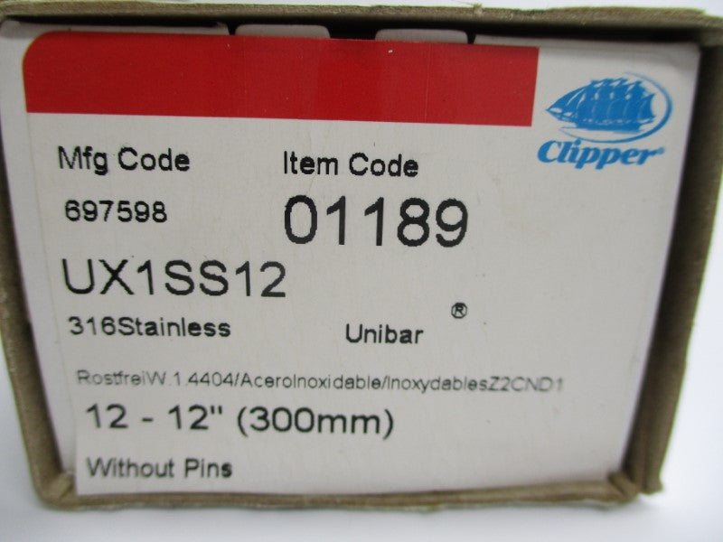 CLIPPER UX1SS12 01189 (PKG OF 12) NSMP