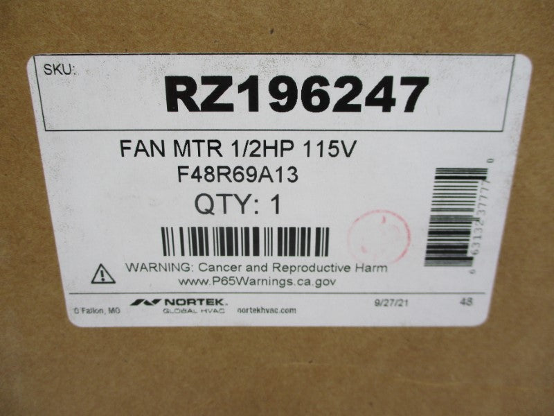 NORTEK RZ196247 115V NSFS
