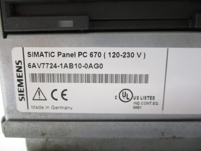 SIEMENS 6AV7724-1AB10-0AG0 120-230V UNMP