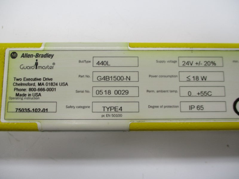 ALLEN BRADLEY 440L-G4B1500-N 24V UNMP