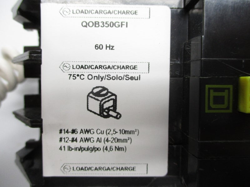 SQUARE D QOB350GFI 120V 50A NSMP