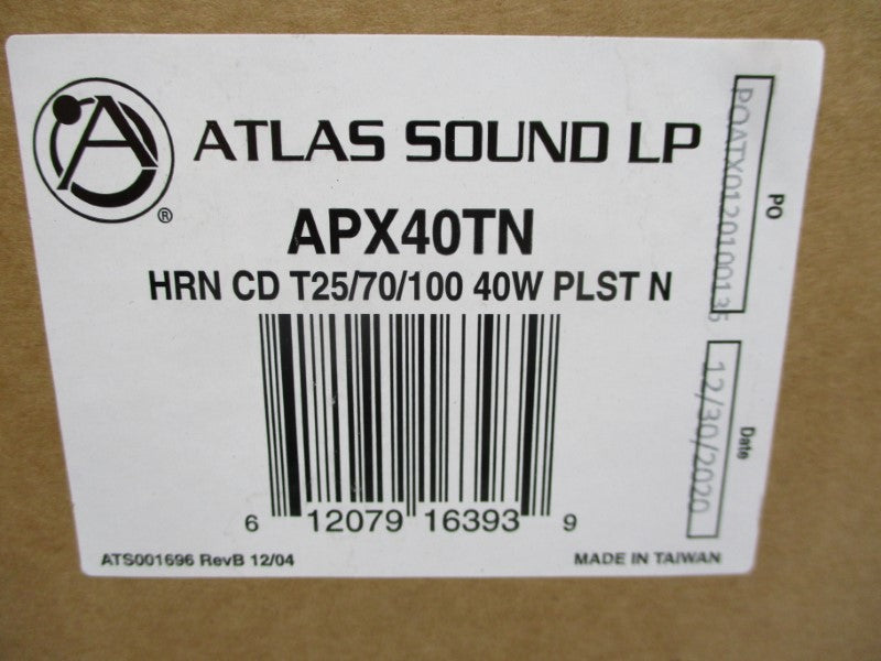 ATLAS SOUND APX40TN NSFS
