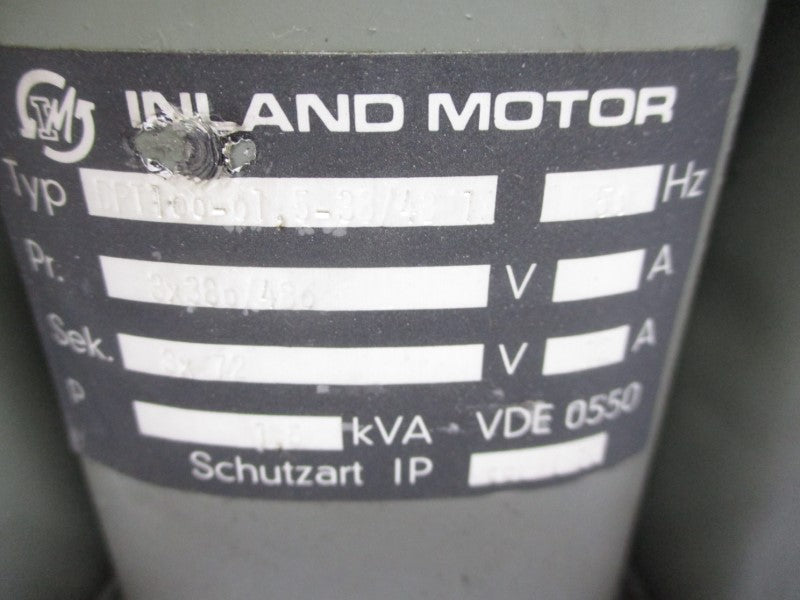 INLAND MOTOR DPT100-01.5-38/481A 480V (AS PICTURED) NSNP