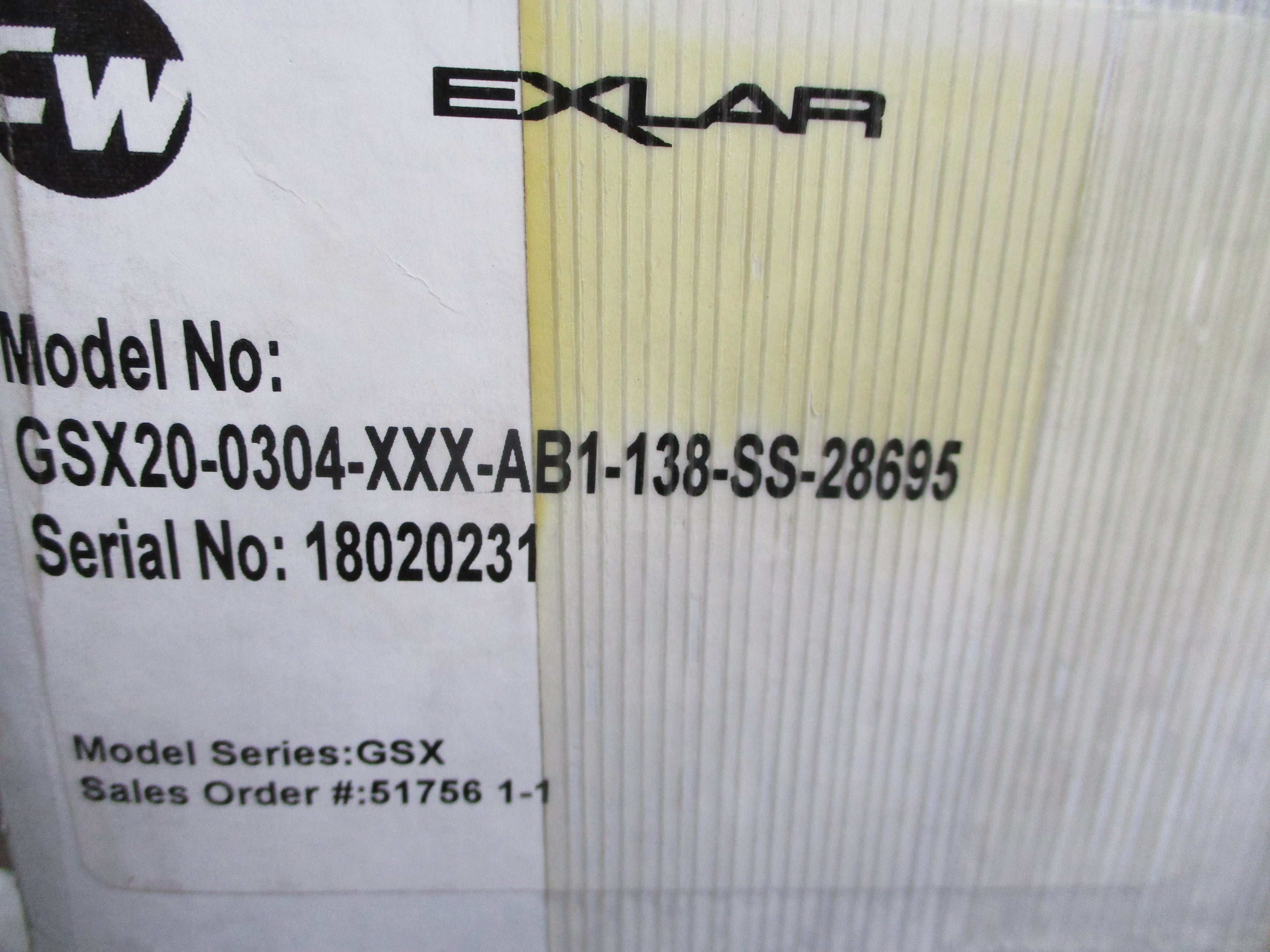 EXLAR GSX20-0304-XXX-AB1-138-SS-28695 230V 1.67A NSMP