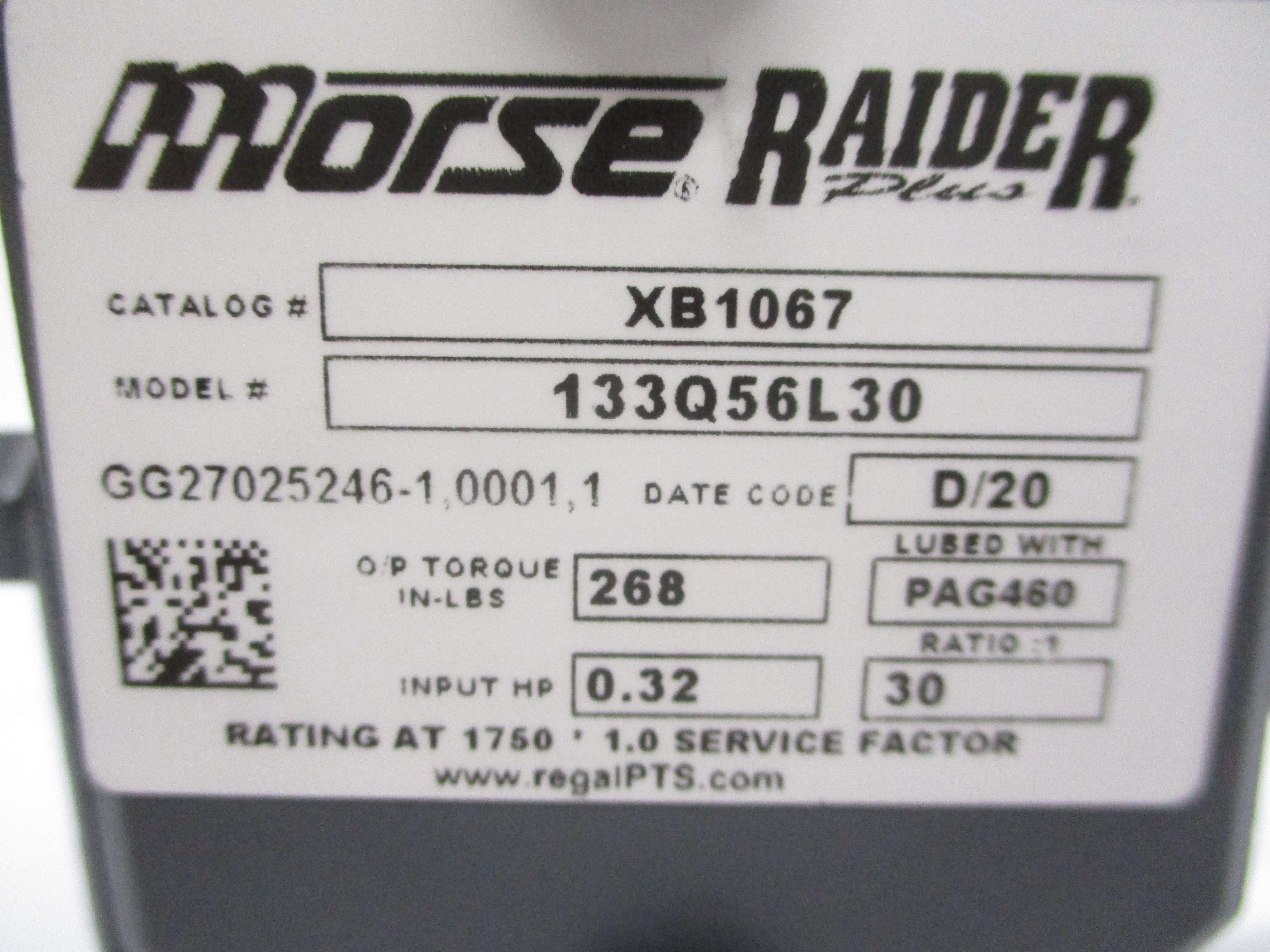 MORSE RAIDER 133Q56L30 XB1067 NSMP