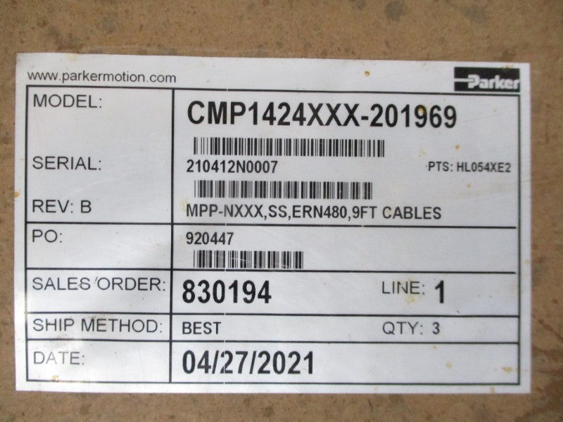 PARKER CMP1424XXX-201969 NSFS