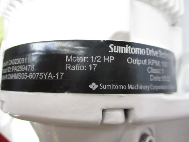 SUMITOMO CNHMS05-6075YA-17 PA259478 230-460V 1.08-2.15A NSMP