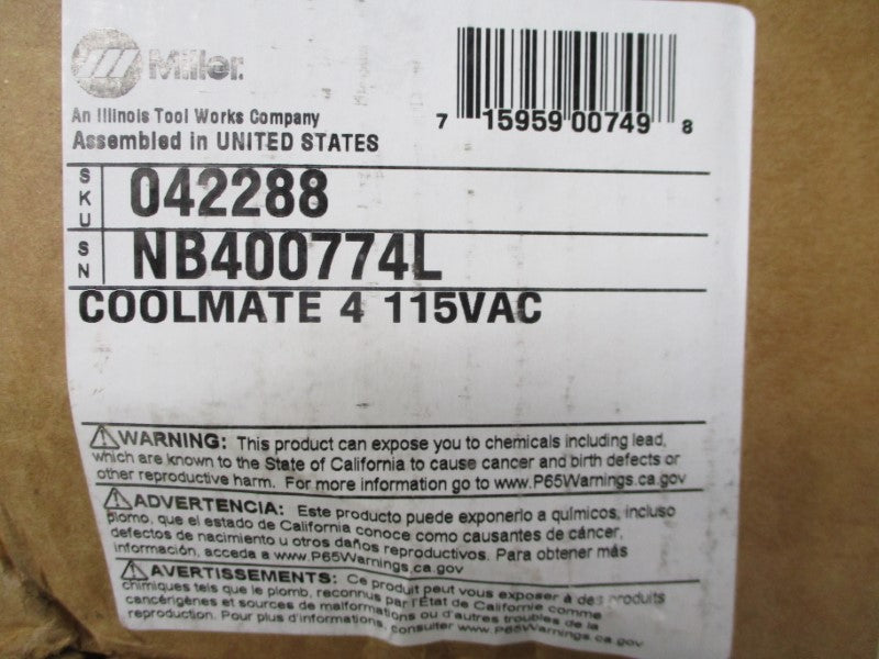 MILLER ELECTRIC 042288 115VAC 5.9A NSMP