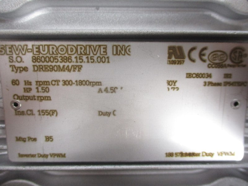 SEW EURODRIVE DRE90M4/FF NSMP