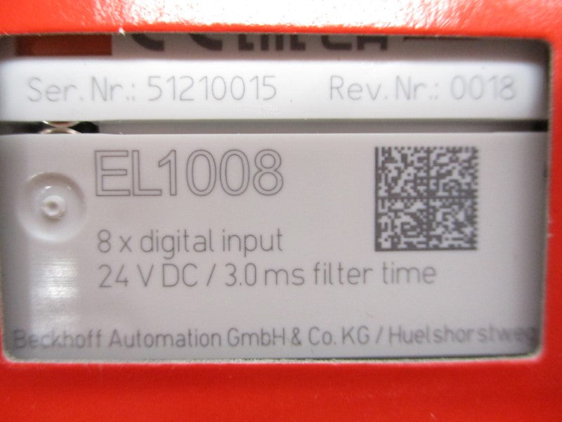 BECKHOFF EL1008 24VDC NSFS