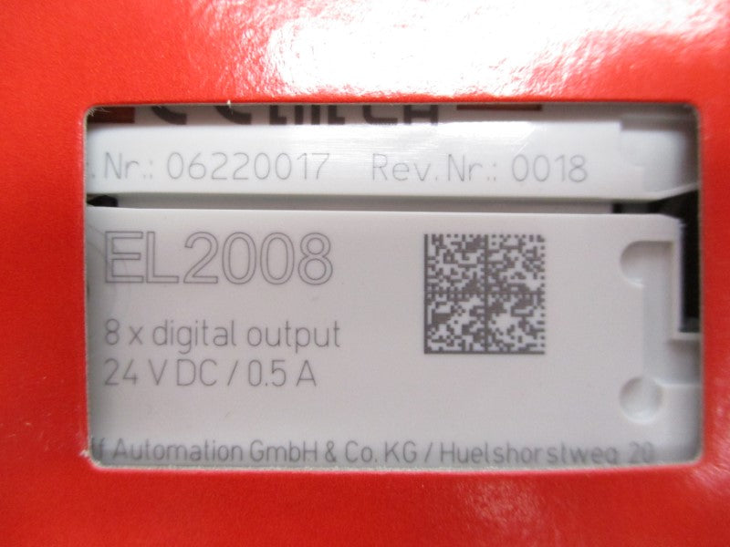 BECKHOFF EL2008 24VDC 0.5A NSFS