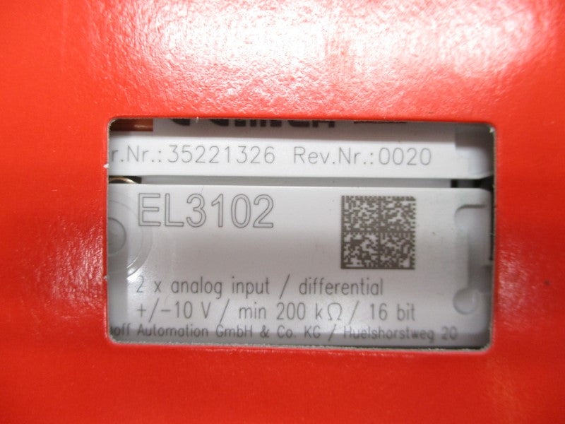 BECKHOFF EL3102 +/-10V NSFS