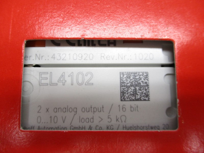 BECKHOFF EL4102 0-10V NSFS