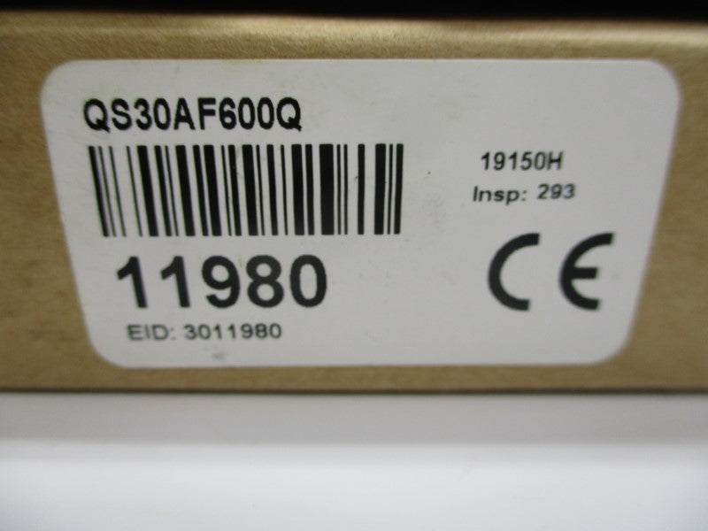 BANNER ENGINEERING QS30AF600Q 11980 10-30VDC NSMP