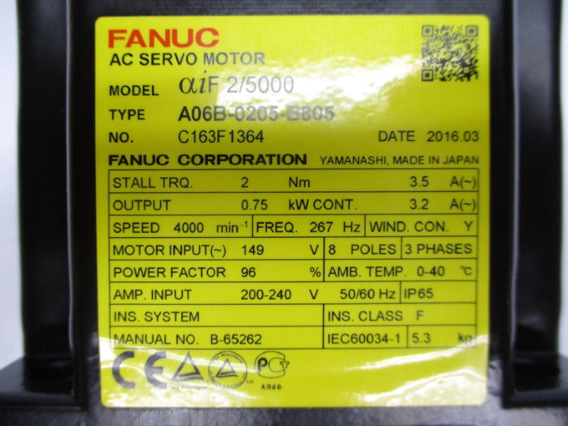 FANUC A06B-0205-B805 200-240V 3.5A NSMP