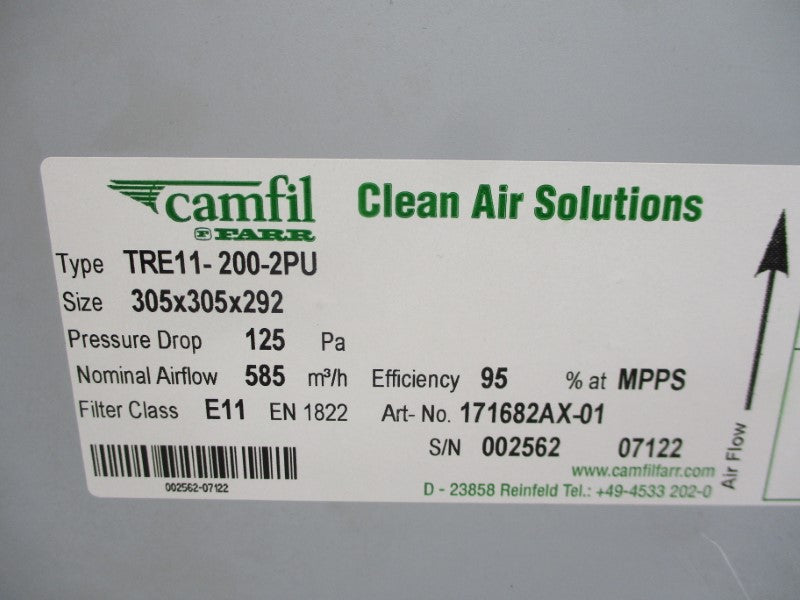 CAMFIL FARR TRE11-200-2PU NSMP