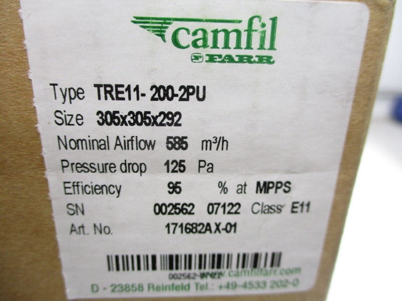 CAMFIL FARR TRE11-200-2PU NSMP