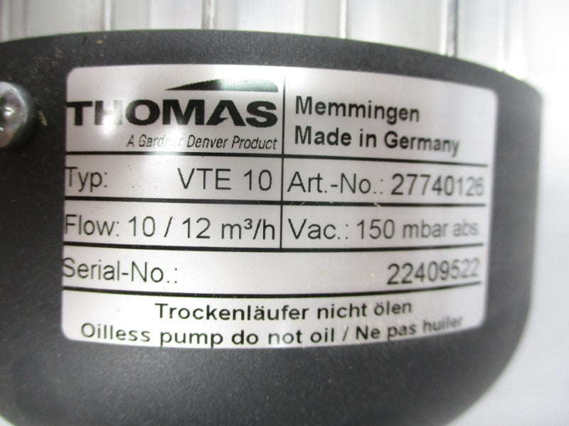 THOMAS VTE10 27740126 115VAC NSMP