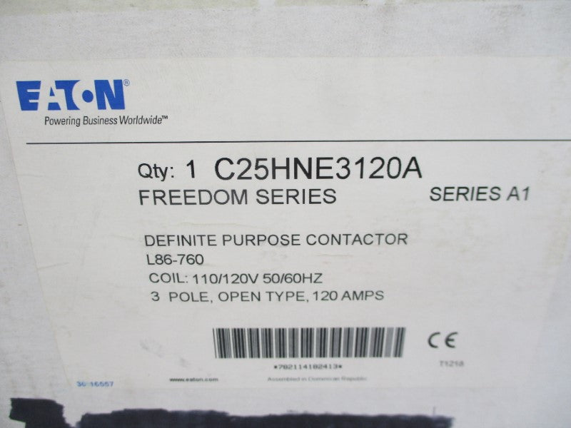 EATON C25HNE3120A SER. A1 110-120V 120A NSMP