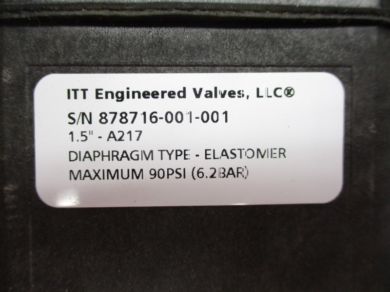 ITT A217 90PSI 1-3/8" NSNP