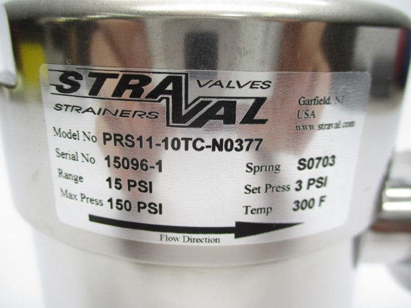 STRAVAL PRS11-10TC-N0377 15PSI NSNP