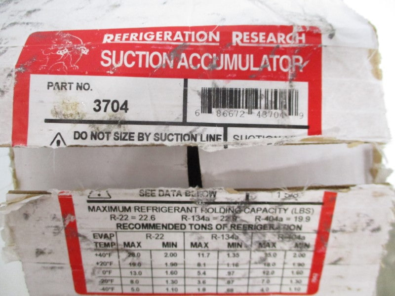 REFRIGERATION RESEARCH 3704 450PSI NSMP
