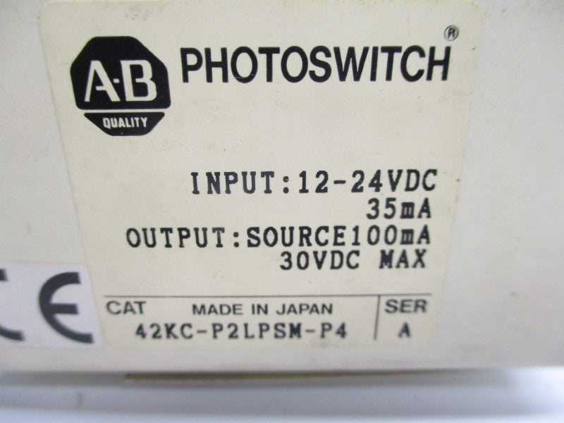 ALLEN BRADLEY 42KC-P2LPSM-P4 SER. A 12-24VDC (WH) NSMP