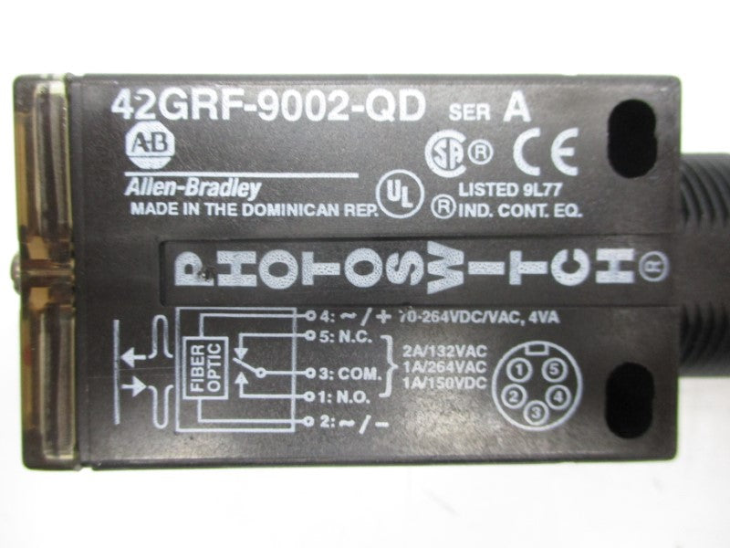 ALLEN BRADLEY 42GRF-9002-QD SER. A 70-264VDC/AC 1A (WH) NSMP