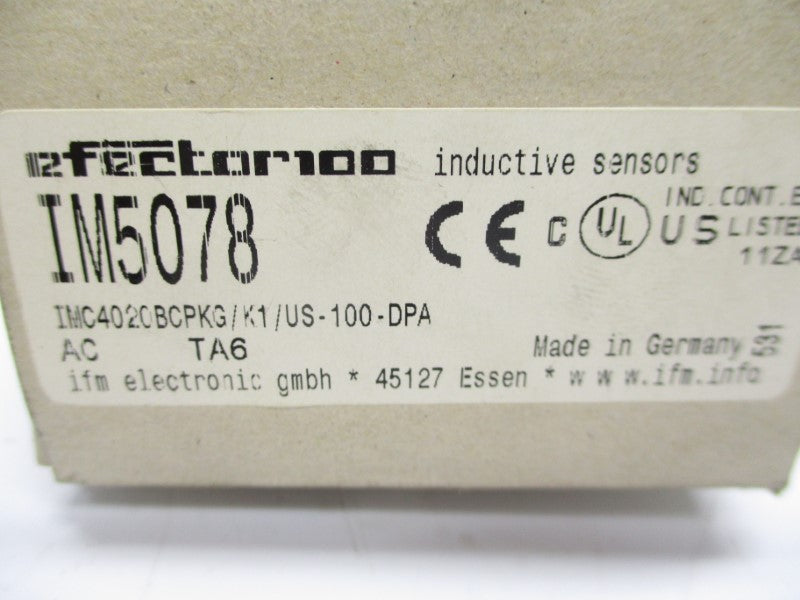 IFM EFECTOR IMC4020BCPKG/K1/US IM5078 10-36VDC NSMP