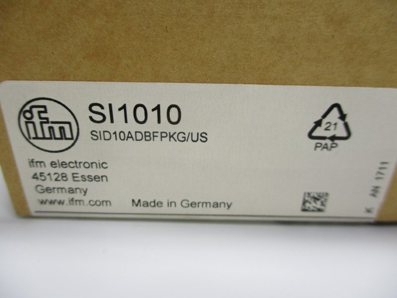 IFM EFECTOR SID10ADBFPKG/US SI1010 20-36VDC NSMP