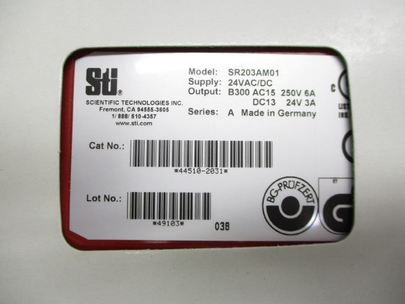 STI SR203AM01 44510-2031 SER. A 24VAC/DC 6A NSMP