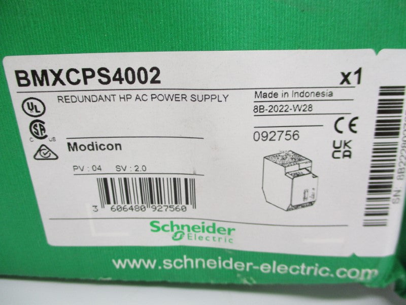 SCHNEIDER ELECTRIC BMXCPS4002 100-240VAC 0.9A NSMP