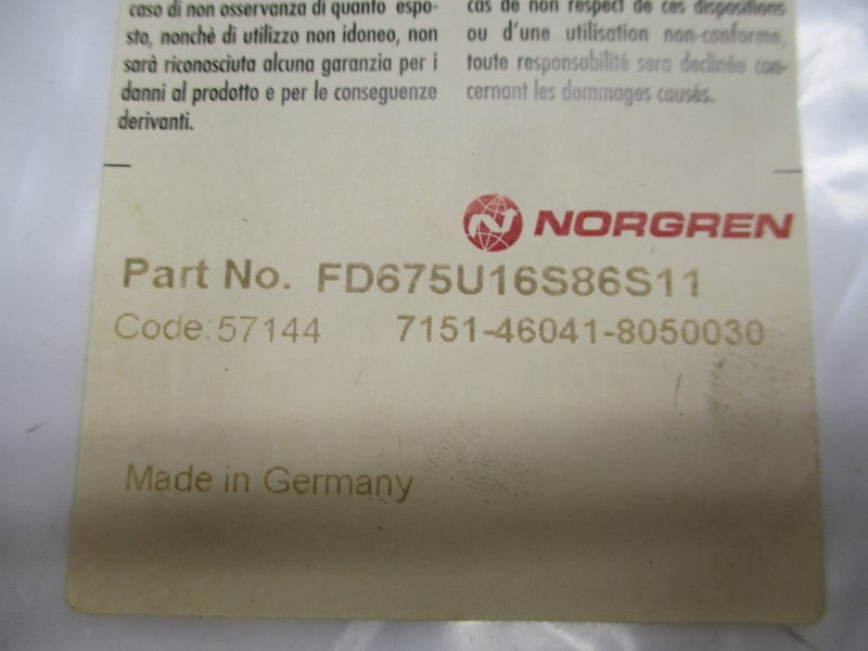 NORGREN FD675U16S86S11 NSMP
