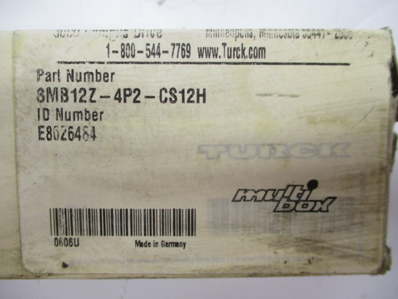 TURCK 8MB12Z-4P2-CS12H E8026484 NSMP