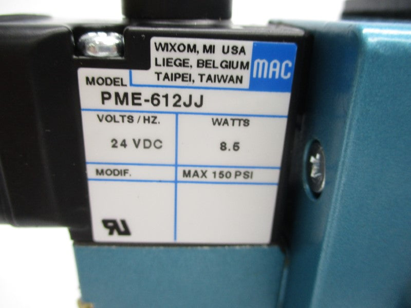 MAC 6332D-331-PM-612JJ 24VDC 150PSI 3/4" NSMP