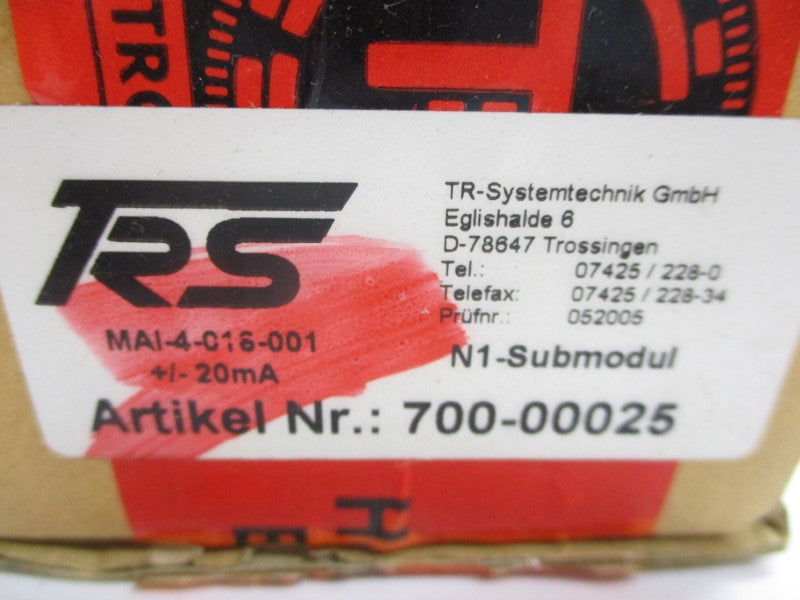 TRS 700-00025 MAI-4-016-001 NSMP