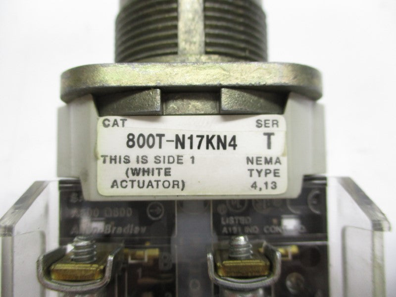 ALLEN BRADLEY 800T-N17KN4 SER. T UNMP