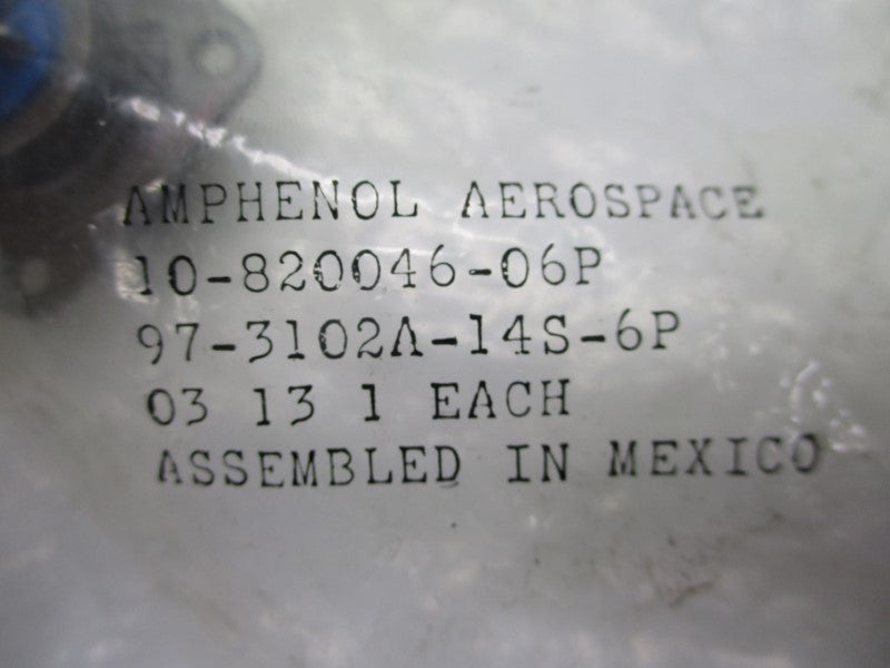 AMPHENOL 97-3102A-14S-6P 10-820046-06P NSMP