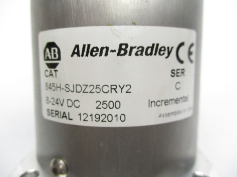 ALLEN BRADLEY 845H-SJDZ25CRY2 SER. C 8-24VDC (WH/BR) NSMP