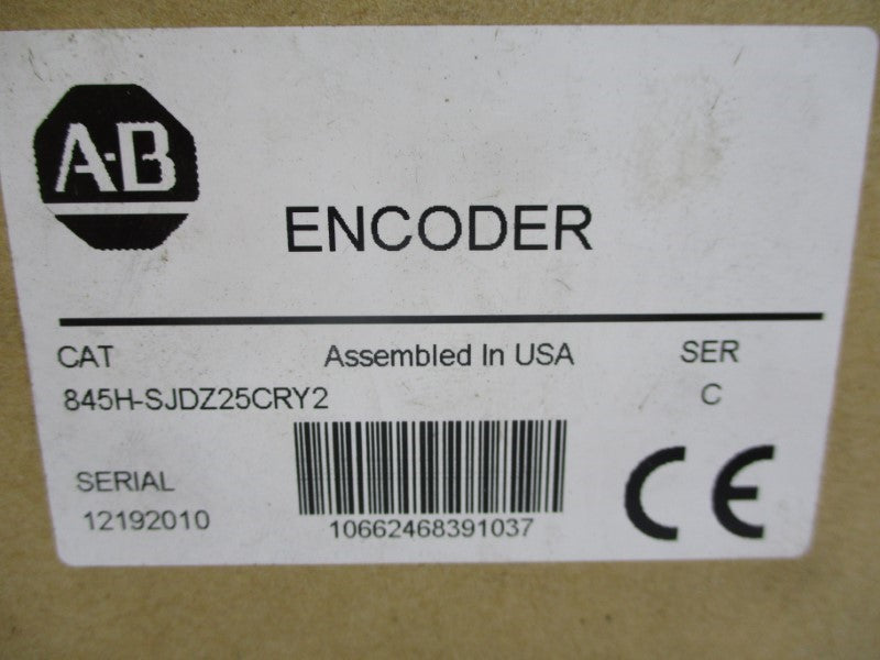 ALLEN BRADLEY 845H-SJDZ25CRY2 SER. C 8-24VDC (WH/BR) NSMP