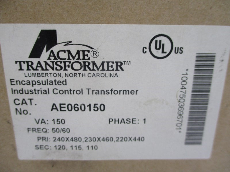 ACME TRANSFORMER AE060150 240-480V NSMP